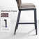  Bar Stools Set Of 4 Outdoor Bar Height Metal Stools Modern Wicker Rattan Barstools With Back Aluminum