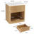 22.44'' Fluted Nightstand with 1-Drawer and Open Cubby (Set of 2)