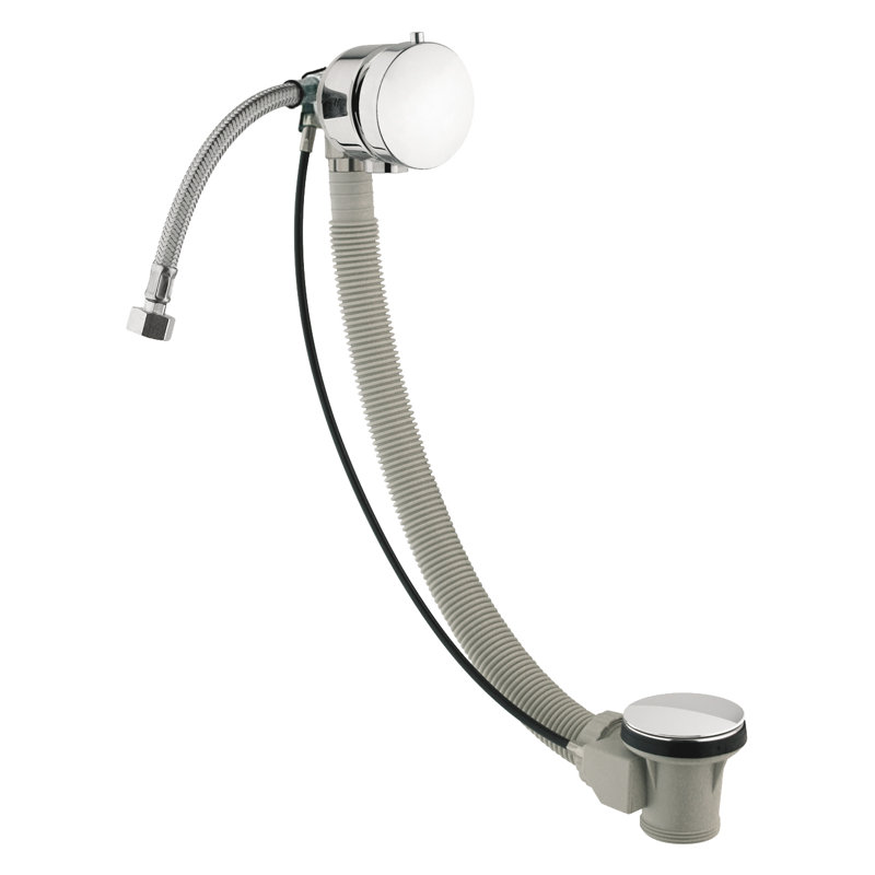 Stark Pop-Up Bath Waste With Overflow, 6.5cm H