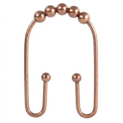 Clyde Shower Curtain Hook Brass