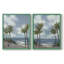 Impression encadrée Coastal Palm Tree I-Premium - prêt à être accroché - aucun clou requis - aucun clou requis-1016156607-1016156601