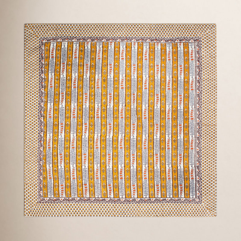 Nappe Charlemont, Dijon / bleu, 142 po x 71 po