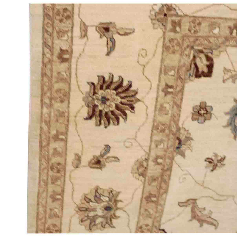 Tapis rectangulaire en laine noué à la main