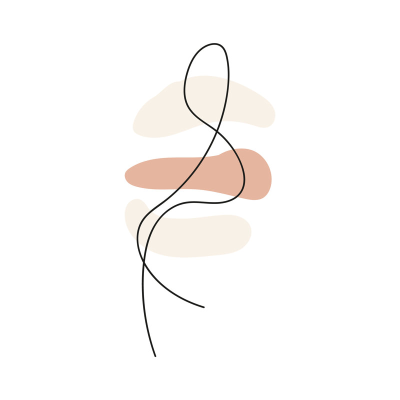 «Abstract Minimal Line Beige» par Maria Carolina Espindola - reproduction, H 20 po x l 20 po, Oui, Cadre simple érable érable