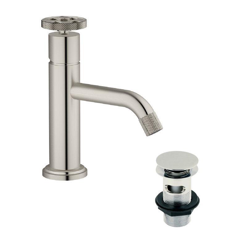 Robin Basin Mixer Tap - Brushed Nickel, Brushed Nickel