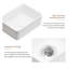 16"x12" Rectangular Bathroom Vessel Sink, White Ceramic Above Counter Lavatory Art Basin, Modern Small Bowl Vanity Sink with Easy Installation