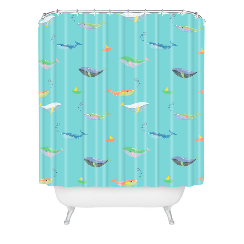 Rideau de douche simple hello sayang