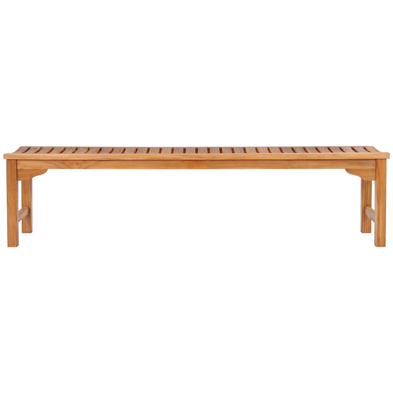 Wood Shower Bench, 18" H x 72" W x 18" D
