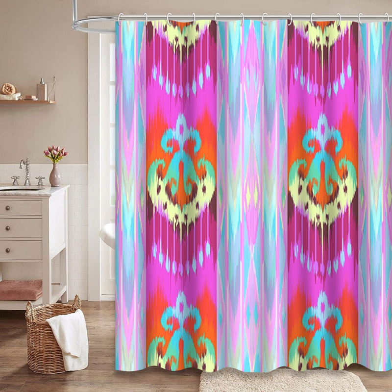 Magnifique rideau de douche avec 12 crochets, L 72 po x l 78 po