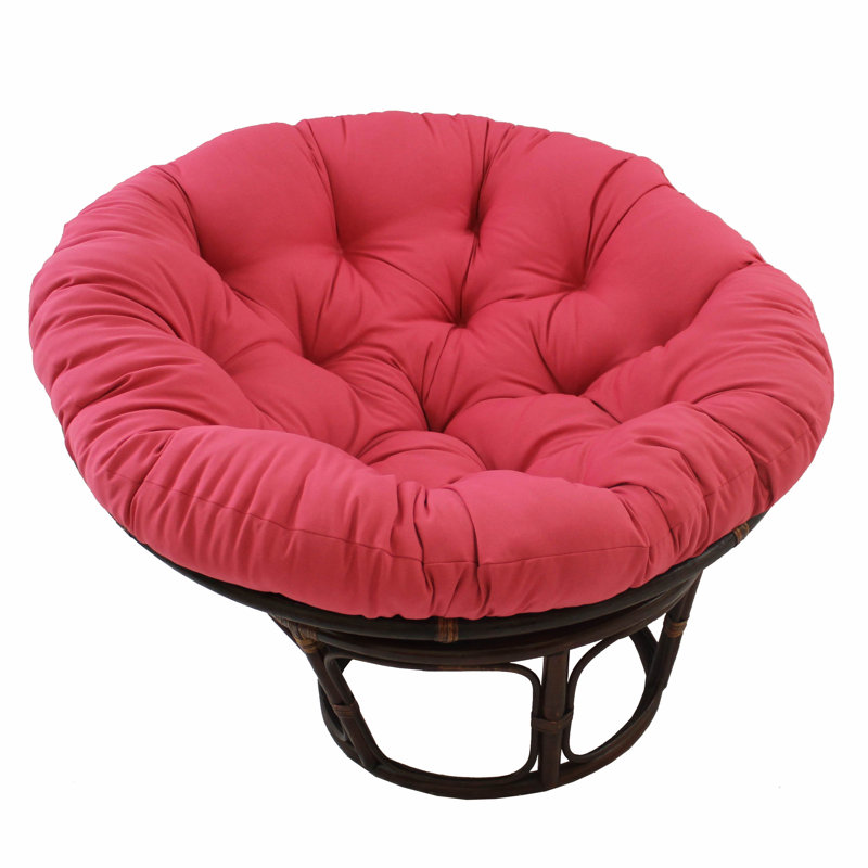 Outdoor Papasan Seat Cushion, 52" W x 52" D, Berry Berry