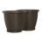 Indoor/Outdoor Lightweight Resin Wicker Design Flower Planters with Drillable Drain Hole-16298835
