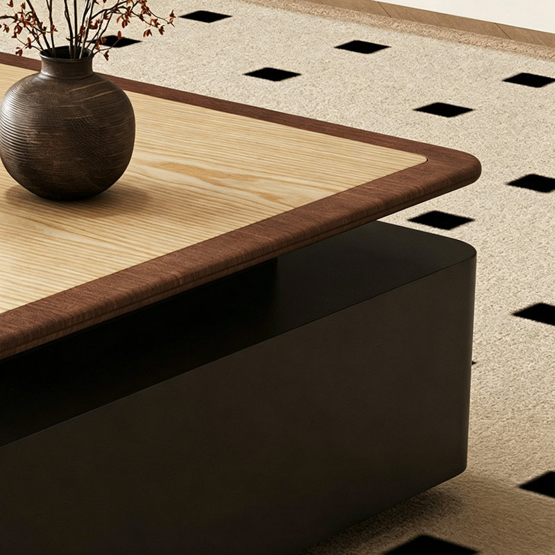 Table basse carrée en bois