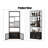 Feldstein Floor Wine Bottle & Glass Rack Black