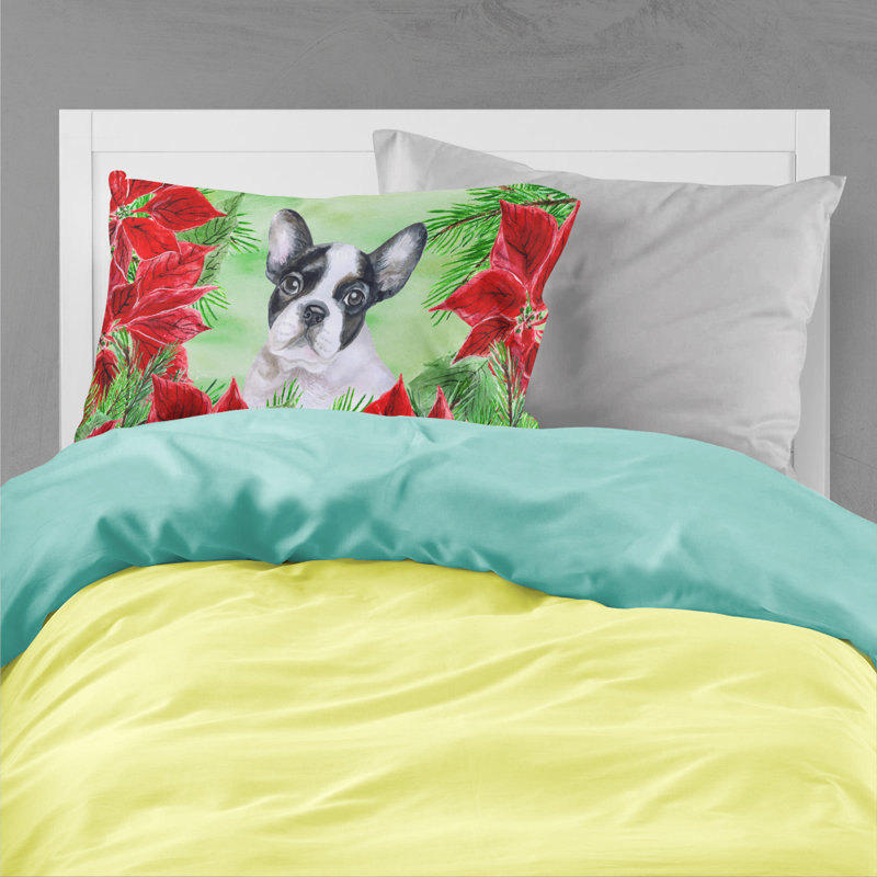 Microfiber, Black White French Bulldog