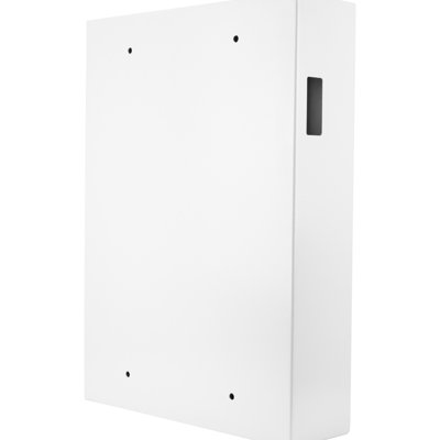 Coffre-fort de rangement mural 100 clés - blanc, équipé d'une armoire à codes à 2 broches