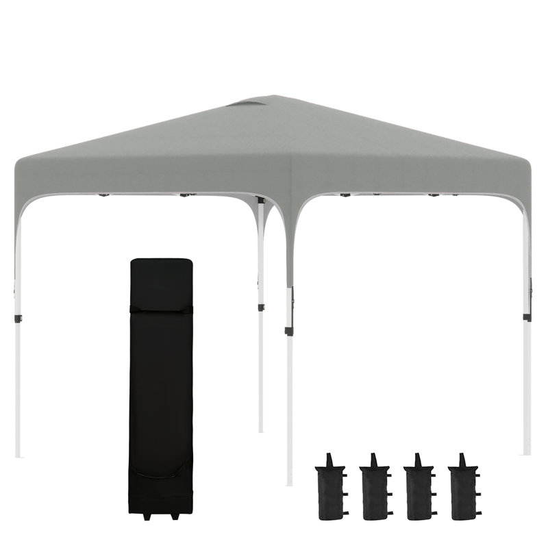 Pavillon de jardin 10 po x 10 po Outsunny, gris