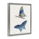 Cadre flottant bleu avec papillons bleus, design par Arlington Prints