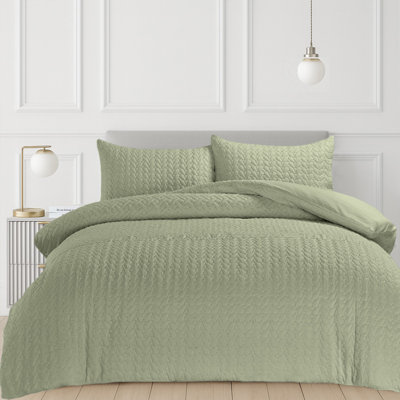 3D Embossed Pattern Kinsley Duvet Set