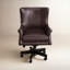 Fauteuil de direction en cuir véritable Charton-661151460