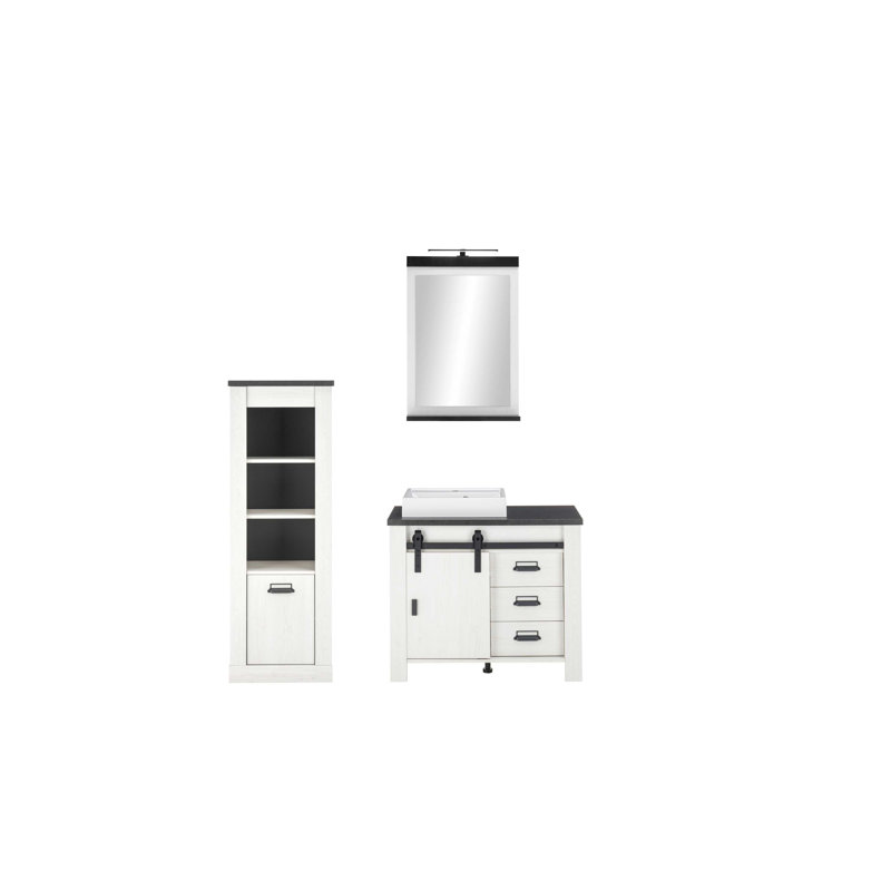 Jackeline Bathroom Suite, White