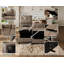 Canapé rembourré 163 po avec repose-pieds-87873244