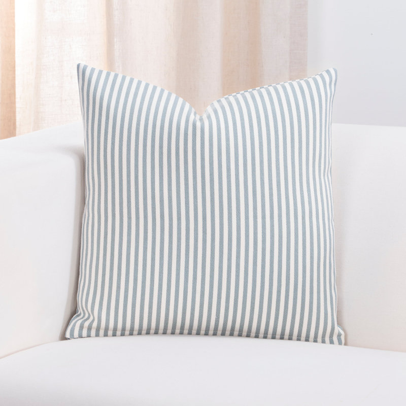 Striped Throw Pillow, Blue, 20" x 20"