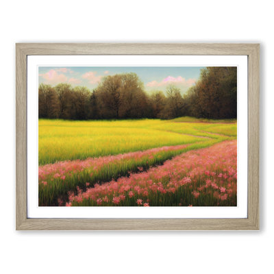Spring Landscape Meadow Vol.2 - Framed Print