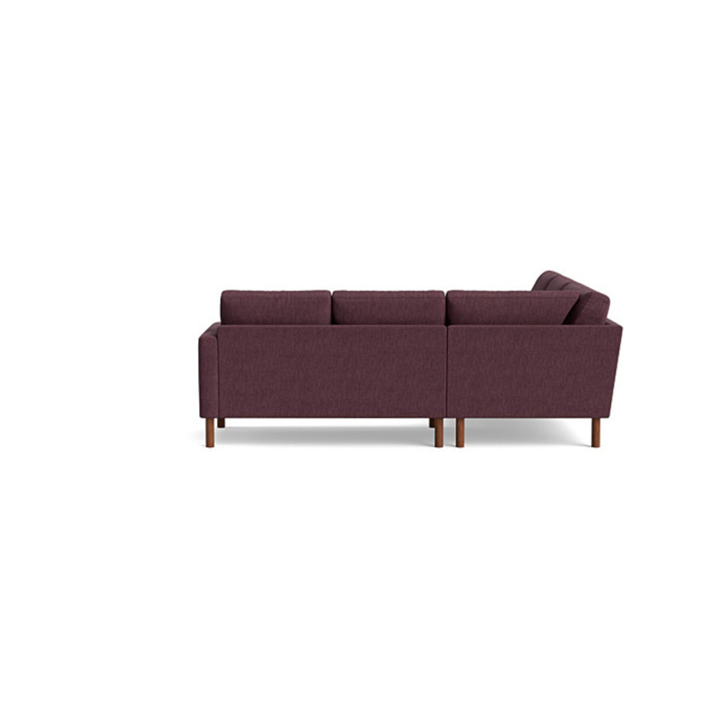 Laguna Sectional, Left Hand Facing, Performance Weave - Aubergine