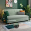 Velvet Square Arms Sofa Bed-1693658247