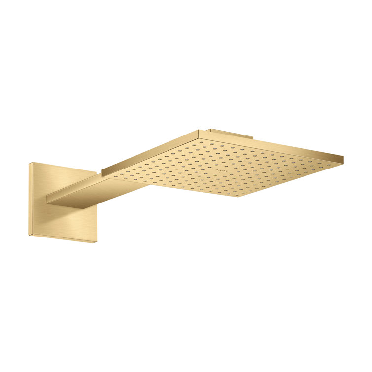 ShowerSolutions Square 2-Jet Showerhead 250 with Showerarm Trim