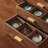 Black Walnut Wood Desktop Organizer, 5 Drawer Storage Cabinet for Office Supplies,Jewelry,Cosmetics,Handicrafts. 