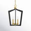 Lustre géométrique en acier 6 lumières Bowen-263866720
