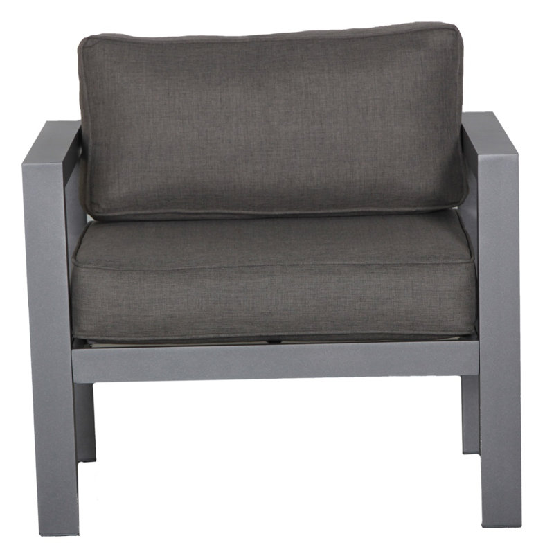 Chaise de terrasse avec coussins Aliyha