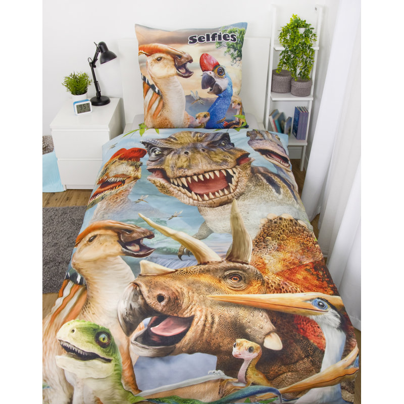 Selfies Dinosaur Duvet Cover Set