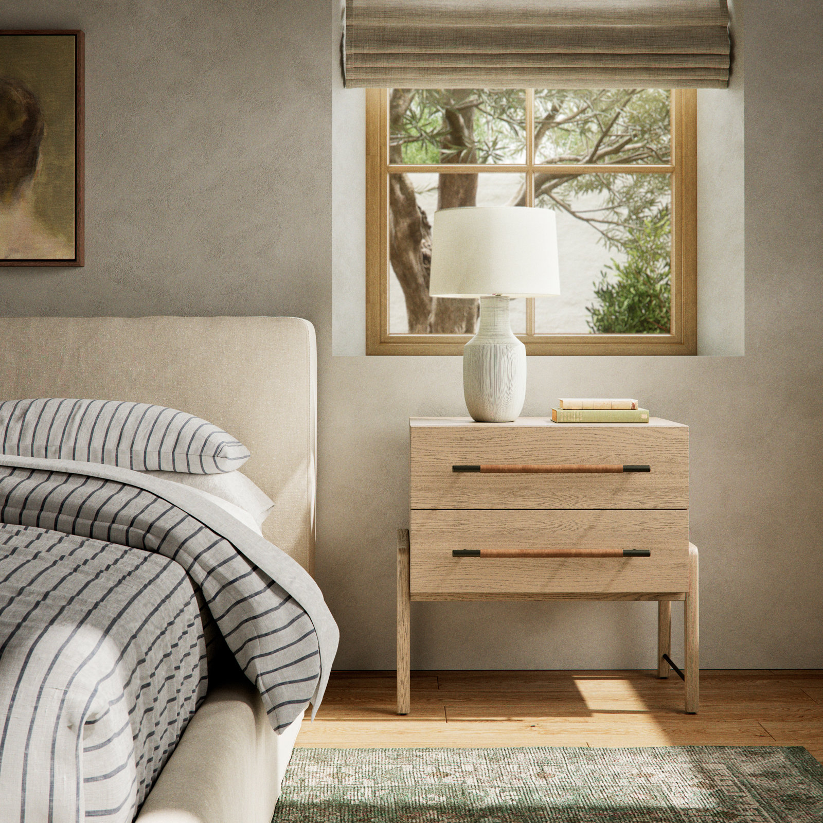 Karsten 2 - Drawer Nightstand in Brown, Yucca Oak