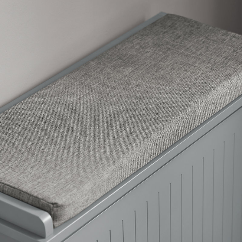 6 Pair Shoe Storage Bench, Grey