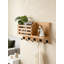Porte-clés mural et organisateur de courrier avec 5 crochets, tablette de rangement pour clés, courrier et articles essentiels, maison de ferme rustique-330237332