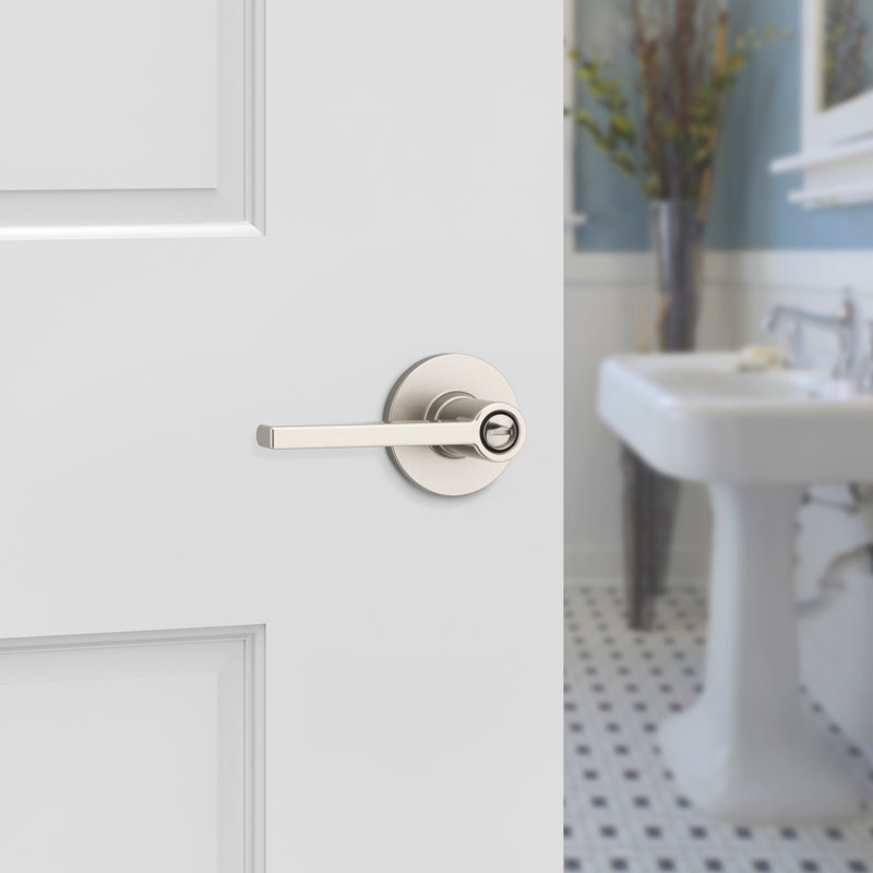 Casey Bed/Bath UL Lever, Satin Nickel