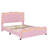 Sleek Curved Design Upholstered Platform Bed-114346597-114346598