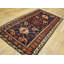 Tapis Seychour de la fin du 19e siècle à motif tribal de couleur bleu classique
