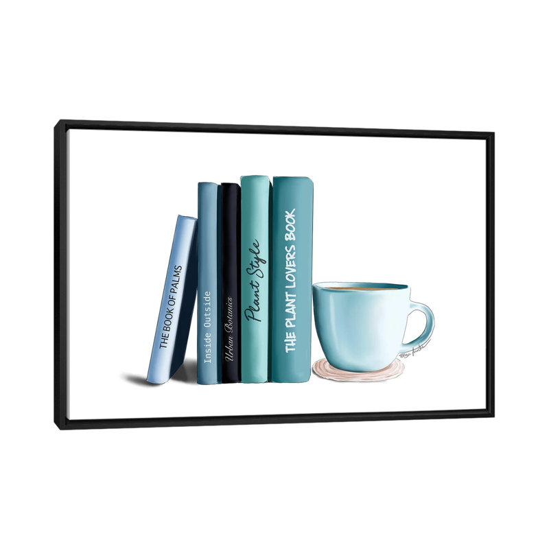 Book Lover by Elza Fouche - Print on Canvas, Black Framed, 66.04 cm H x 45.72 cm W