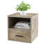 Table d'appoint empilable avec tiroir, gris-1740237511