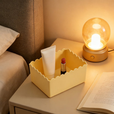 Desktop Storage Box Cosmetic Plastic Storage Box Household Storage Basket