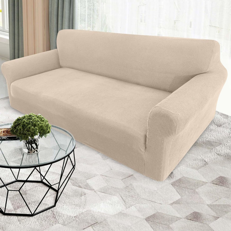 Polyester Box Cushion Sofa Slipcover