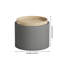 Table basse multifonctionnelle ronde avec rangement Tabouret