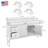Concord 61 Inch Bathroom Vanity with Cultured Marble Top, Assembled, White-96679789