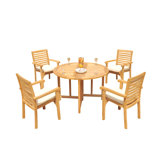Hari Outdoor 5 - Piece Teak Dining Set