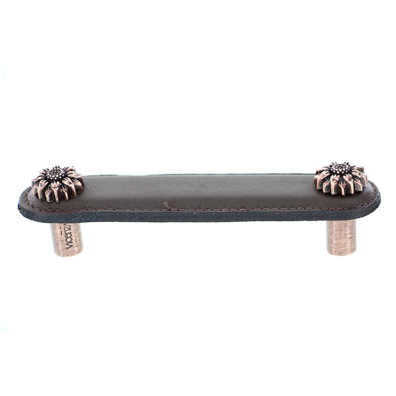 Carlotta Bar / Handle Pull, 4'', Antique Brass/Brown