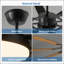 Ventilateur de plafond de 60 pouces avec lumières, télécommande, 8 pales en contreplaqué, moteur à courant continu réversible à 6 vitesses, 3CCT pour un éclairage polyvalent et une circulation d'air