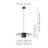 Celise 22-inch 1-light Black and Gold Pendant Light